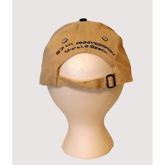 Myrtle Beach Bike Week 2007 Eagle Ball Cap 67th Anniversary Beige Adj Strap - Picture 3 of 10